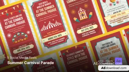 Summer Carnival Promo - Instagram Reels Product Promo template preview