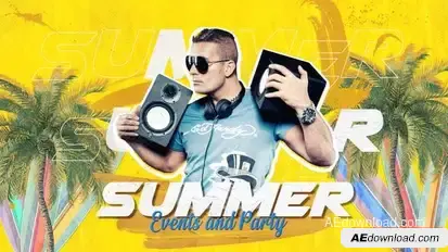 Summer Event/Party Opener Openers template preview