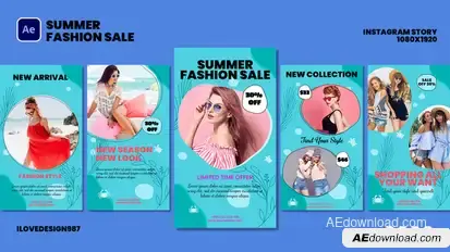 Summer Fashion Sale Product Promo template preview