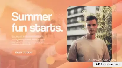 Summer Gradient Slideshow Video Displays template preview