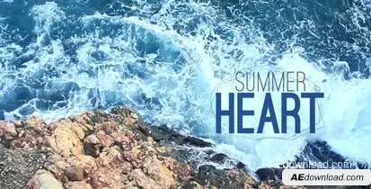 Summer Heart Titles template preview