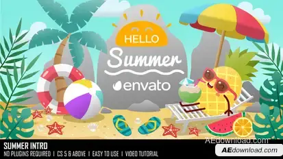 Summer Intro Openers template preview