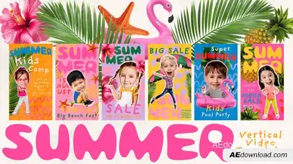 Summer Kids Reels Openers template preview