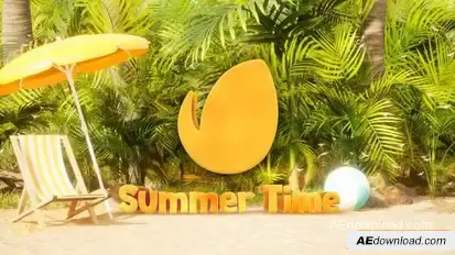 Summer Logo Openers template preview
