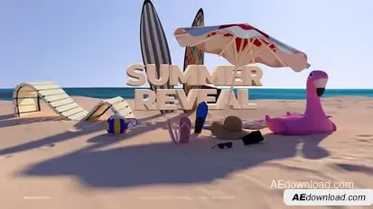 Summer Logo Reveal Logo Stings template preview