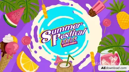 Summer Music Festival Promo Openers template preview