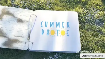 Summer Photo Album Video Displays template preview