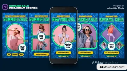 Summer Sale Instagram Stories Product Promo template preview