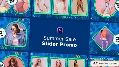 Summer Sale Slider Promo Openers template preview