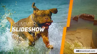 Summer Slideshow Video Displays template preview