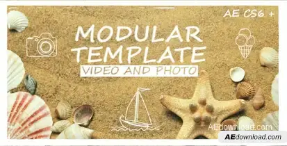 Summer Slideshow Video Displays template preview