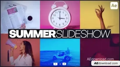 Summer Slideshow Openers template preview