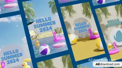 Summer Stories Openers template preview