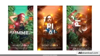 Summer Stories Openers template preview