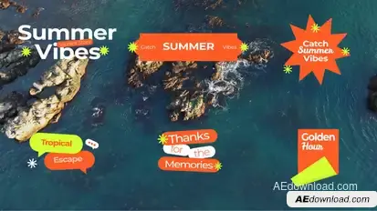 Summer Title Widget Openers template preview