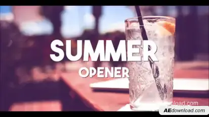 Summer Typography Slides Openers template preview
