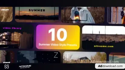 Summer Typography Vol. 02 Titles template preview