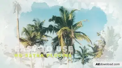 Summer Vacation II Video Displays template preview