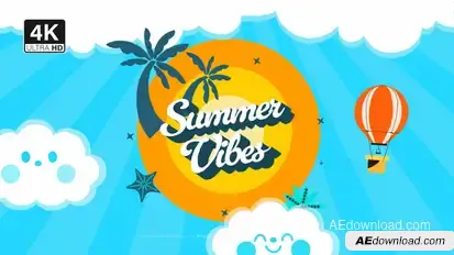 Summer Vibe Text Logo Logo Stings template preview