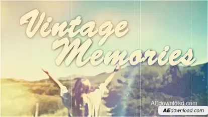 Summertime Vintage Memories  Video Displays template preview