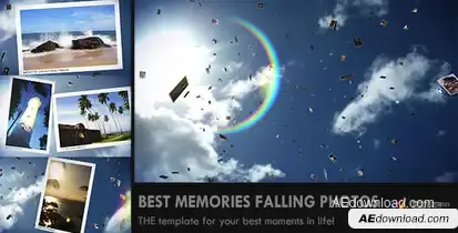 Sunny Falling Photos Slideshow Video Displays template preview