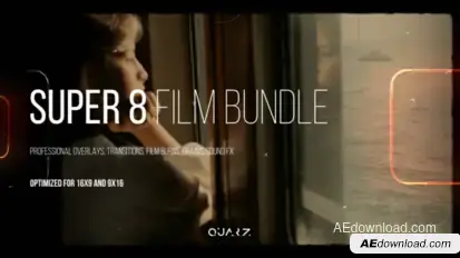 Super 8 Film Bundle for After Effects Elements template preview
