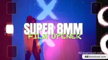 Super 8 Film Opener Openers template preview