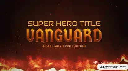 Super Hero Title Design Titles template preview