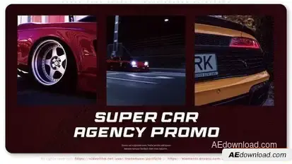 Supercars Agency - Multiscreen Slideshow Openers template preview