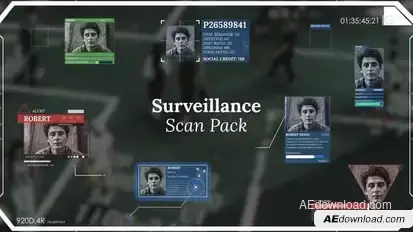 Surveillance Scan Pack Titles template preview