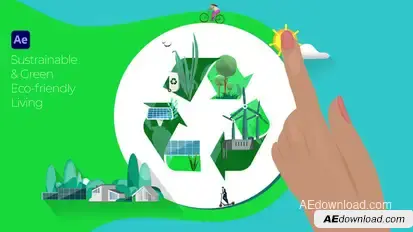 Sustainable & Green Eco-friendly Living Openers template preview