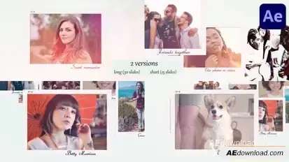 Videohive Sweet Frames Memories Slideshow for After Effects Openers template preview