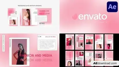 Sweet Gradient Slideshow for After Effects Openers template preview