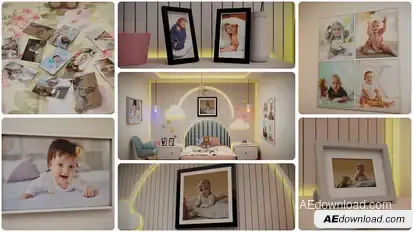 Sweet Moments – Baby Story Slideshow for Interiors Video Displays template preview