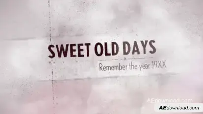 Sweet Old Days Video Displays template preview