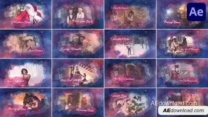 Sweet Winter Slideshow for After Effects Openers template preview
