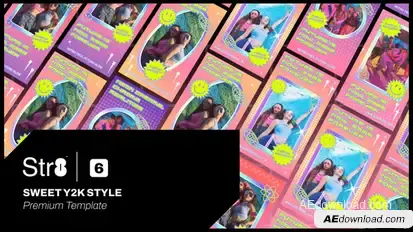 Sweet Y2K Style Product Promo template preview