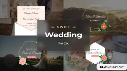 Swift Wedding Pack - After-Effects Template Video Displays template preview