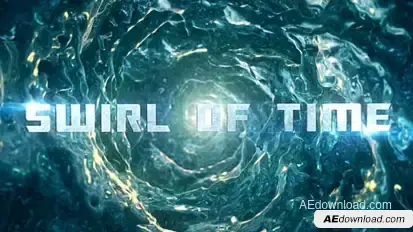 Swirl of Time Video Displays template preview