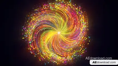 Swirly Color Trails Logo Reveal Logo Stings template preview