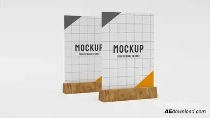 Table Tants Mockup Video Displays template preview