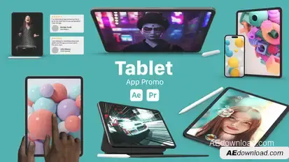 Tablet App Promo Product Promo template preview