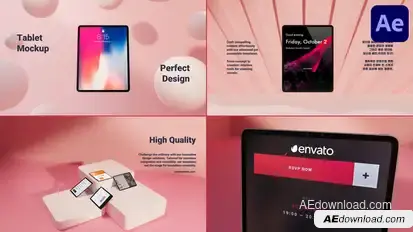 Tablet Mockup for After Effects Openers template preview