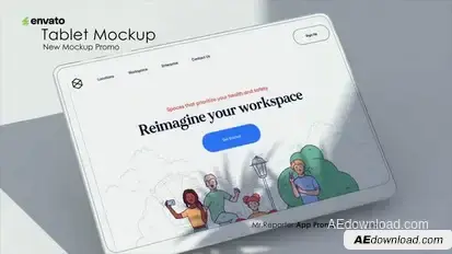 Tablet Promo Product Promo template preview