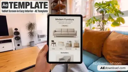 Tablet Screen Mockup — 4K After Effects Template Elements template preview