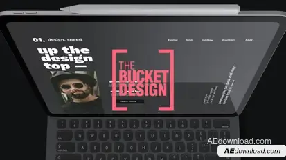 Tablet Web Site App Intro Promotion Product Promo template preview