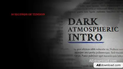 Taku / Dark Atmospheric Intro Titles template preview