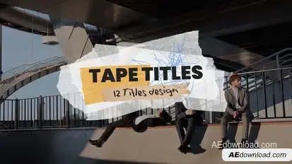 Tape Titles Titles template preview