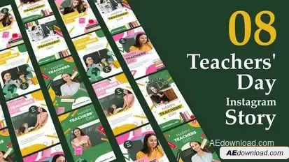Videohive Teachers Day Instagram Stories Video Displays template preview