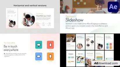 Teamwork Slideshow for After Effects Openers template preview